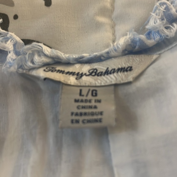 Tommy Bahama Striped linen Sleeveless Shift Dress L - Picture 4 of 4